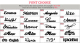 Custom Vertical Name Stud Earrings Stainless Steel Jewelry