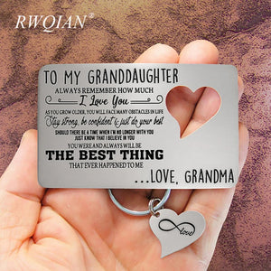 Personalized Wallet Card Keychain for Men