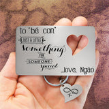 Personalized Wallet Card Keychain for Men