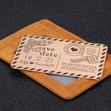 Personalized Wallet Insert Card with Date and Name