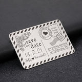 Personalized Wallet Insert Card with Date and Name