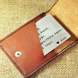 Custom Wallet Insert Card for Him - From Wife or Girlfriend