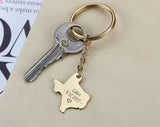 Personalized Washington Keychain, Custom Map Keychain