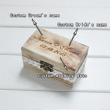 Personalized Wooden Ring Bearer Box Engagement Ring Holder