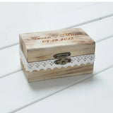 Personalized Wooden Ring Bearer Box Engagement Ring Holder