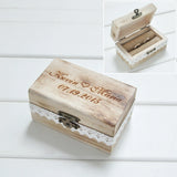 Personalized Wooden Ring Bearer Box Engagement Ring Holder