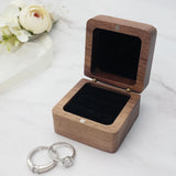 Personalized Wedding Ring Box Engraved Wood Jewelry Storage Box