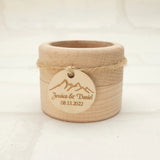 Personalized Wedding Ring Box Wood Ring Bearer Box Wedding Ring Holder