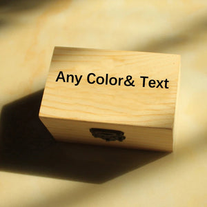 Personalized Wedding Wood Ring Box Holder Any Text Pattern