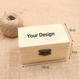 Personalized Wedding Wood Ring Box Holder Any Text Pattern