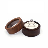 Custom Wood Ring Bearer Box Engraved Wedding Ring Box