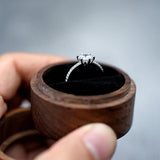 Custom Wood Ring Bearer Box Engraved Wedding Ring Box