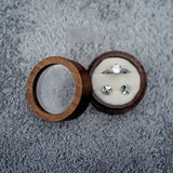 Custom Wood Ring Bearer Box Engraved Wedding Ring Box