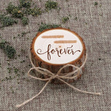 Rustic Wood Ring Box Wedding Ring Holder Engagement Anniversary Gift