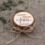 Rustic Wood Ring Box Wedding Ring Holder Engagement Anniversary Gift