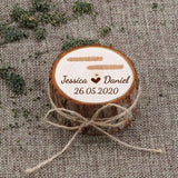 Rustic Wood Ring Box Wedding Ring Holder Engagement Anniversary Gift