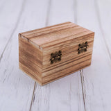 Personalized Wood Wedding Ring Box with Names & Date