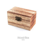 Personalized Wood Wedding Ring Box with Names & Date