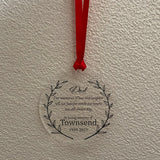 Personalized Acrylic Ornament Dad Name Memorial Gift