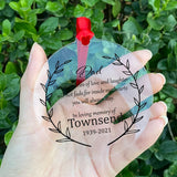 Personalized Acrylic Ornament Dad Name Memorial Gift