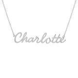 Custom Stainless Steel & Diamond Necklace Pendant for Couples