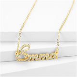 Temperament Stainless Steel Diamond Necklace Pendant
