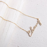 Custom Diamond Necklace with Birthday Patterns for Women
