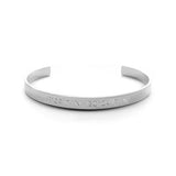 Personalized Stainless Steel Bracelet with Golden Date for Birthday