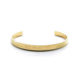 Personalized Stainless Steel Bracelet with Golden Date for Birthday