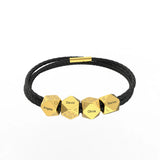 Personalized Geometric Names Bead Charm Bracelet for Men