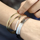 Personalized Stainless Steel Friendship Bracelet for Him and Her