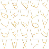 Personalized Initial Pendant Letter Necklace Stainless Steel Engraved Gift