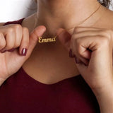 Emma Stainless Steel Personalized Necklace for Mom Birthday