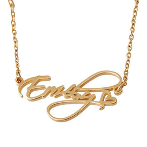Personalized Stainless Steel Necklace - Custom Font in Multiple Languages
