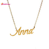 Personalized Stainless Steel Necklace - Custom Font in Multiple Languages