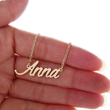 Personalized Stainless Steel Necklace - Custom Font in Multiple Languages