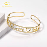 Personalized Frosted Arabic Name Bangles & Bracelet - Party Jewelry