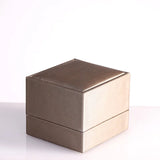Silver Metal Brushed PU Jewelry Box - High Quality