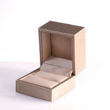 Silver Metal Brushed PU Jewelry Box - High Quality