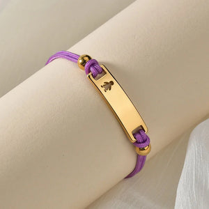 Hand-Made Braided Colorful Rope Bracelet for Woman Girl Boy Kids