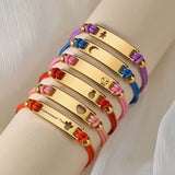 Hand-Made Braided Colorful Rope Bracelet for Woman Girl Boy Kids