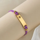 Hand-Made Braided Colorful Rope Bracelet for Woman Girl Boy Kids