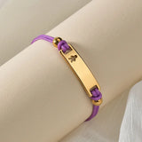 Hand-Made Braided Colorful Rope Bracelet for Woman Girl Boy Kids