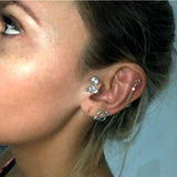 BOHO Tibet Totem Alloy Clip Earring Punk Non Piercing Tragus Earring Ear Cuff