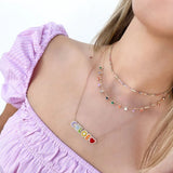 Personalized Pave Nameplate Choker Necklace