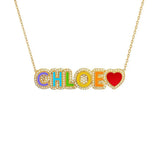 Personalized Pave Nameplate Choker Necklace