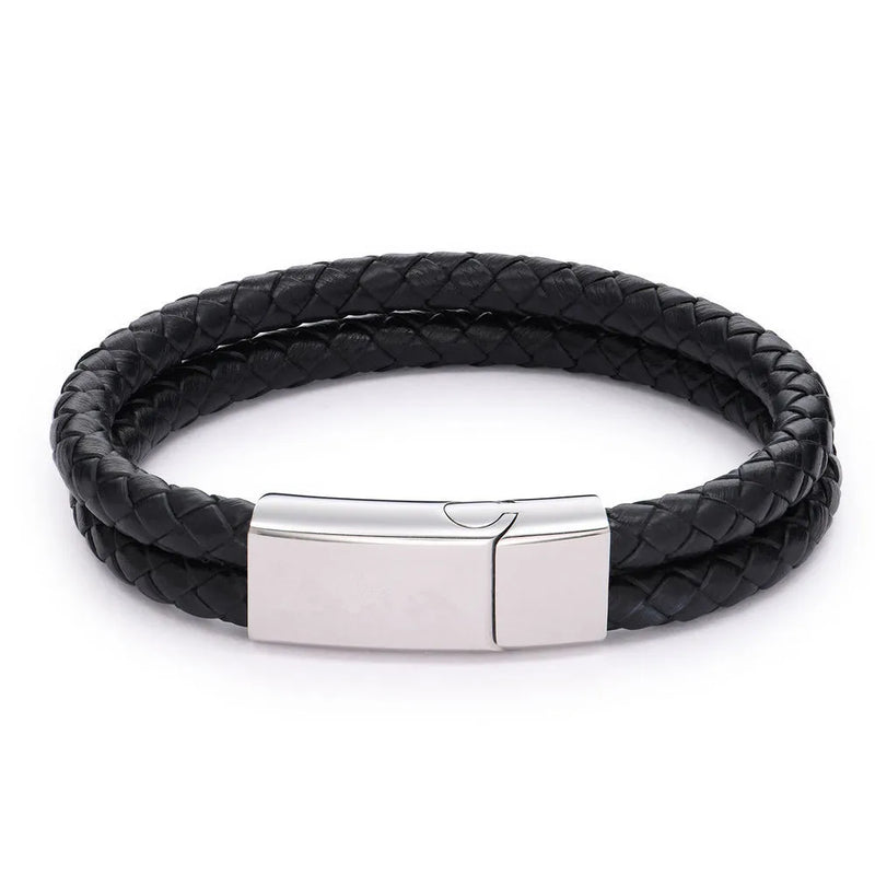 Personalized Family Lover Names Leather Bracelet