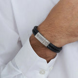 Personalized Family Lover Names Leather Bracelet