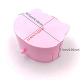 Girl's Rotating Jewelry Box Organizer Travel Case