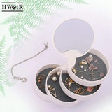 Girl's Rotating Jewelry Box Organizer Travel Case